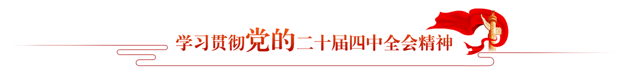 学习贯彻党的二十届四中全会精神